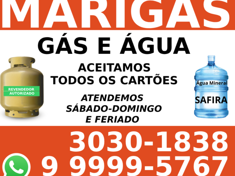 MARIGAS GÁS E ÁGUA